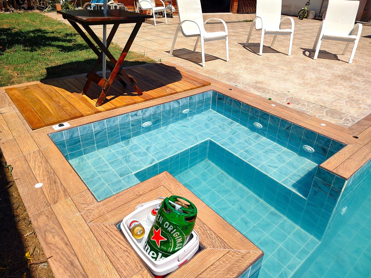 Área da piscina
